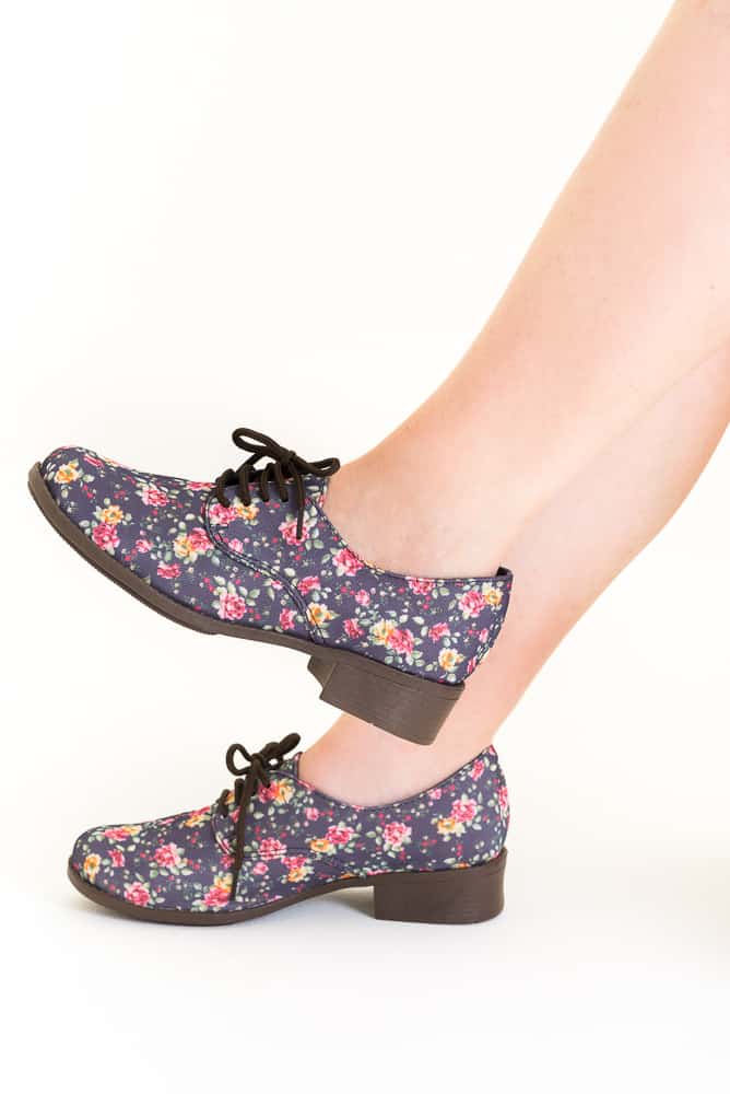 sapato oxford estampado