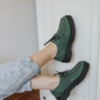 Sapato Baobá Verde Musgo